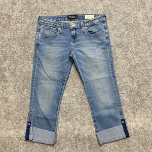 Guess Low Rise Jegging Maxine Fit Cropped Jeans Women's Size 27 Blue Denim